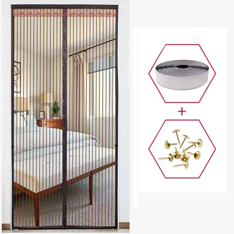 Высококачественная Магнитная занавеска с защитой от комаров автоматическая