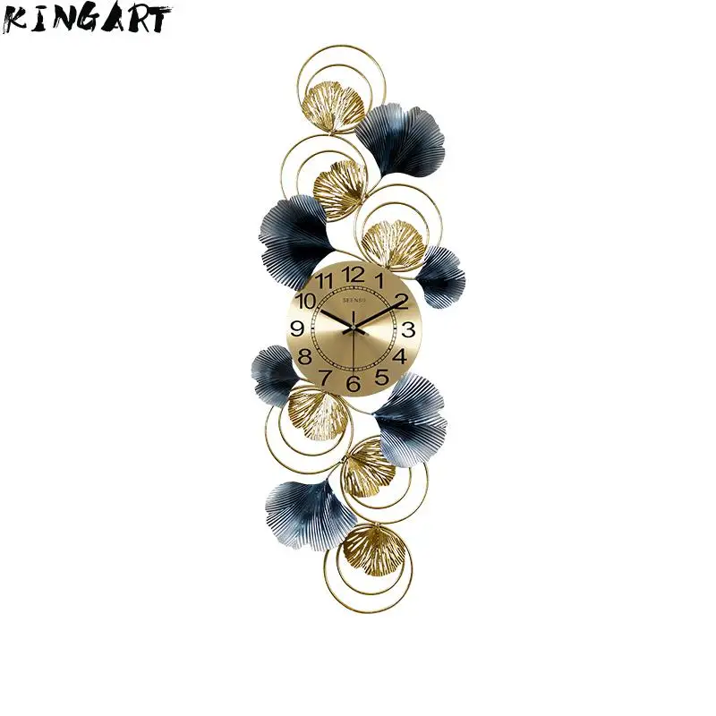 Большие металлические настенные часы современный дизайн домашние с железной