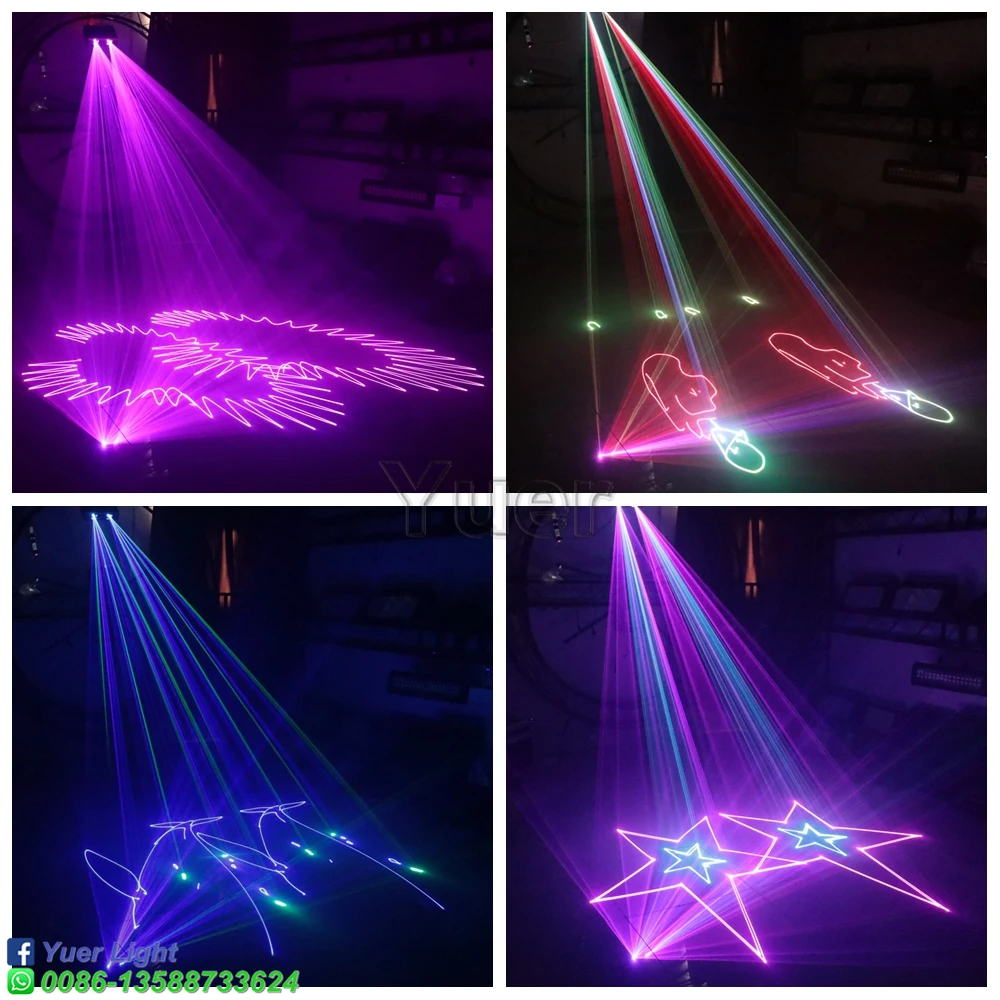 Праздвечерние чный лазерный прожектор с двойной головкой сценическое