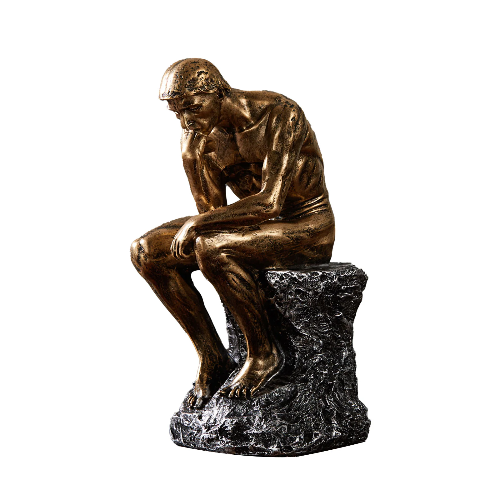 

Nordic Style Simulation Character Ornaments Living Room Bedroom Porch Creative Thinker Desktop Resin Crafts Resin Ornaments