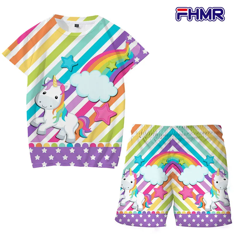 Костюм с шортами и футболкой для девочек 4 14 лет|Комплекты одежды девочек| |