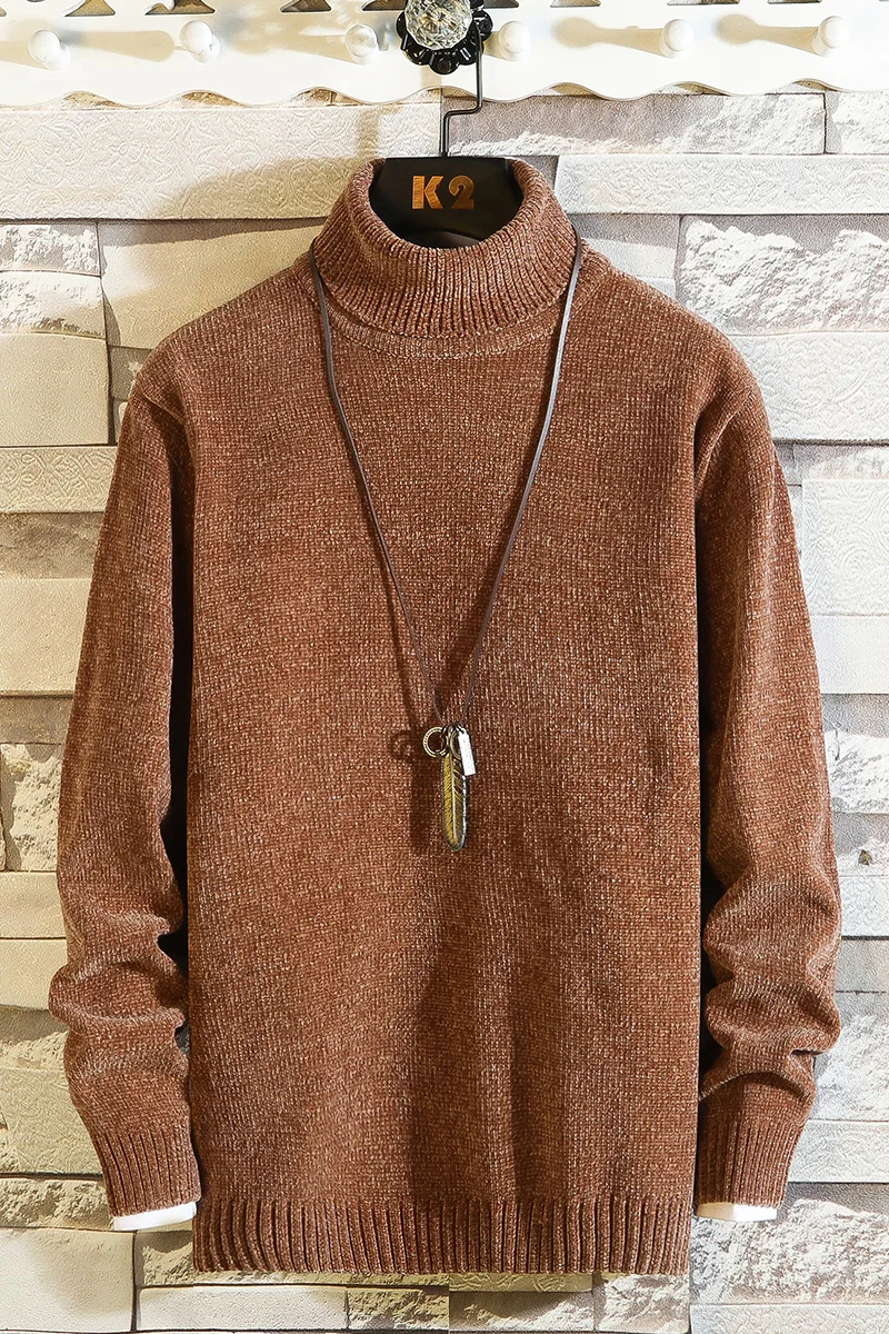

Sweater Men 2020 New Arrival Men's Turtleneck Sweater Male Long Sleeve Slim Fit Knitted Pullover Men Autumn Knitwear M-XXL