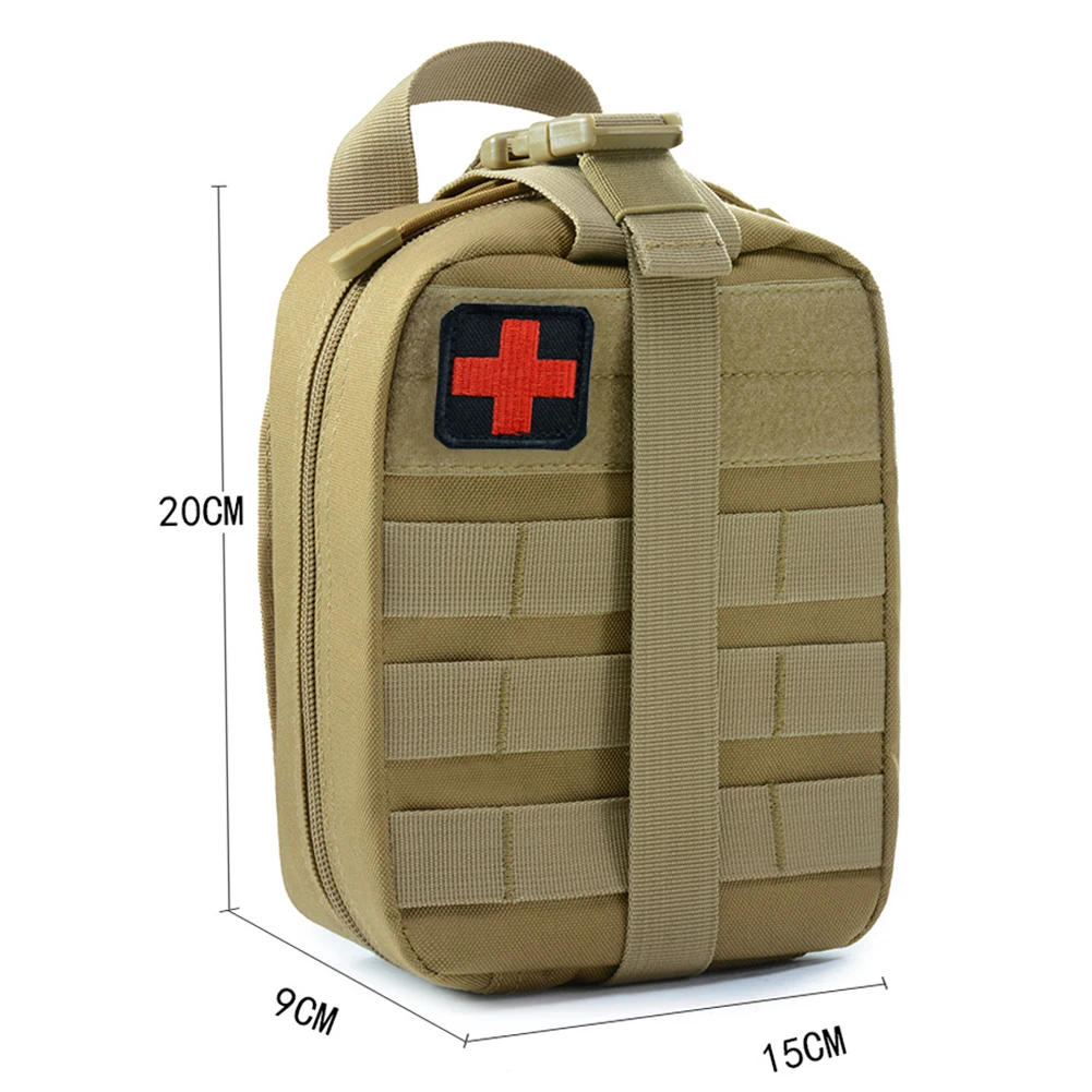 

Portable Military First Aid Kit Empty Emergency EDC Molle Travel Hunting Medical Case Bag Treatment For Hiking Travel Home