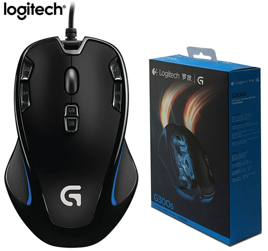 G300S Оригинальная Проводная программируемая игровая мышь lotech G403/G502/MX518/G402/G302/G102/G300s RGB игровая офисная Поддержка мыши Настольный Lap - Цвет: G300S