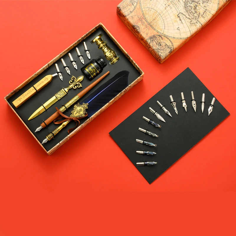 Перьевая ручка модный набор для письма с чернилами подарок на день рождения