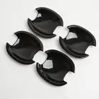 Для VW Tiguan 2009-2014 Jetta 2012-2015 Skoda Fabia  Octavia 2008-2013 углеродное волокно хромированная крышка ручки двери автомобиля чашка чаши отделка