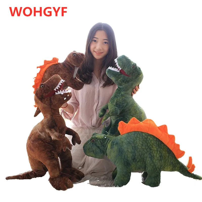 

50cm-80cm Simulation Dinosaur Plush Toys Stuffed Animals Pillow Tyrannosaurus Rex Dolls Kids Girls Gifts