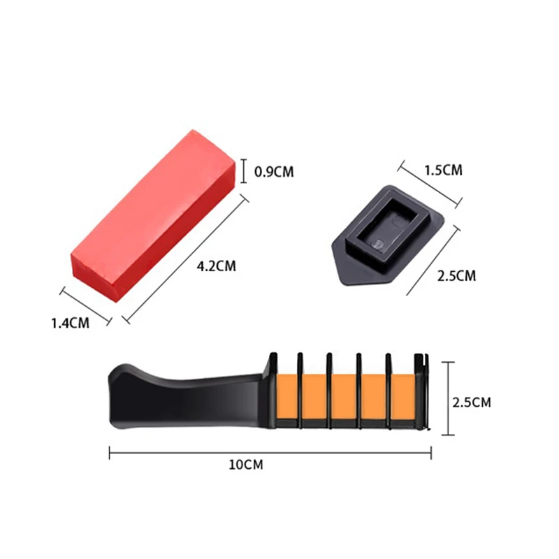 

9 Colors Disposable Temporary Dye Stick Mini Hair Dye Comb Easy To Color and Clean Hair Dye Chalk Make Up Hair Dye Brush TSLM1