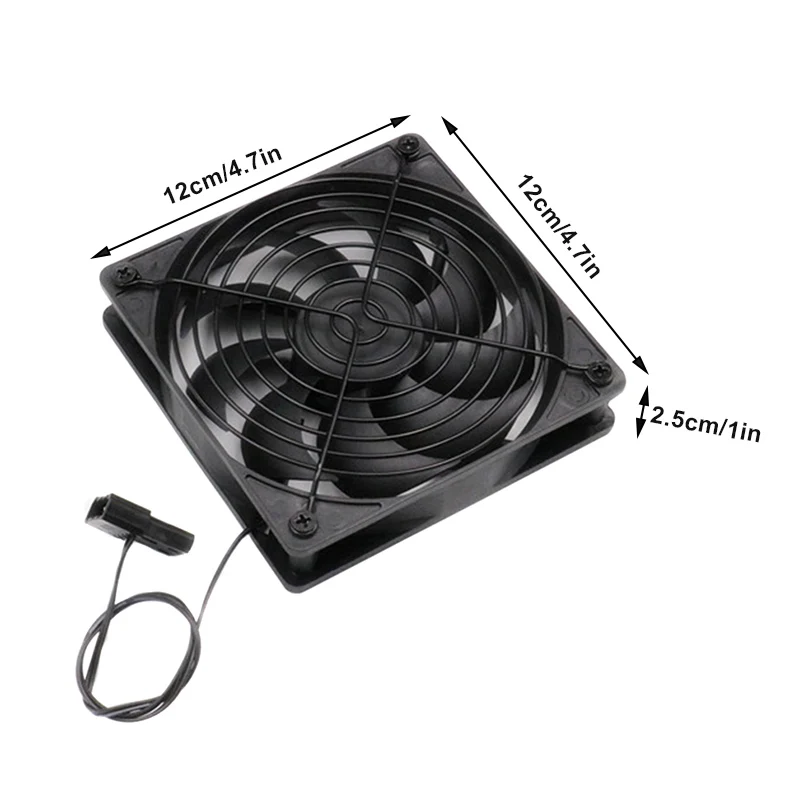 

1/2/3pcs Mute PWM Temperature-Controlled Fan Cabinet Water-Cooled Computer Cooling Fan for Bitcoin Mining L23