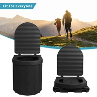 portable folding toilet with lid waterproof travel commode car potty vehicular urinal toilet seat for outdoor camping travel