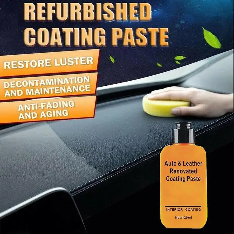 

120ml Auto & Leather Renovated Coating Paste Maintenance Effective Leather Renovated Interior Coating Paste Dropshipping