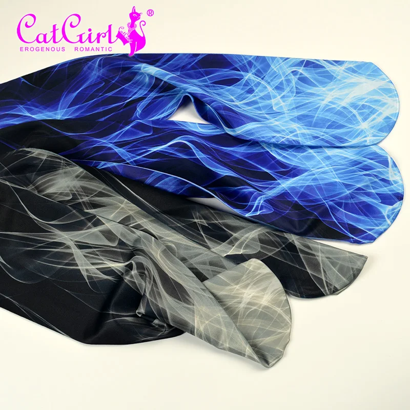 High Quality New Designs Print Tights Blue Pantyhose