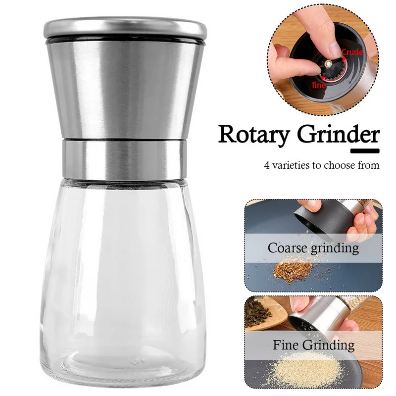 

Pepper Grinder Kitchen Grinding Bottles Salt Pepper Mill Grinder Pepper Grinders Shaker Spice Container Seasoning Condiment