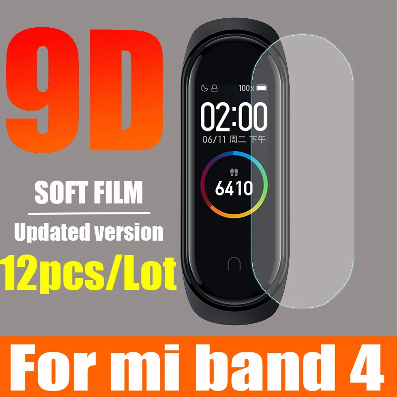 Защитная пленка для XiaoMi Mi Band 4 NFC умный браслет на весь экран Гидрогелевая не
