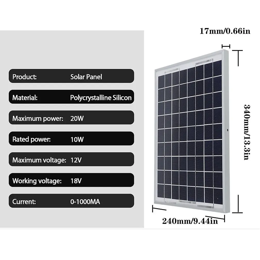 

1000W Solar Panel System Solar Panel 60A Charge Controller Solar Inverter Kit Complete Power Generation Solar Panel Suitcase