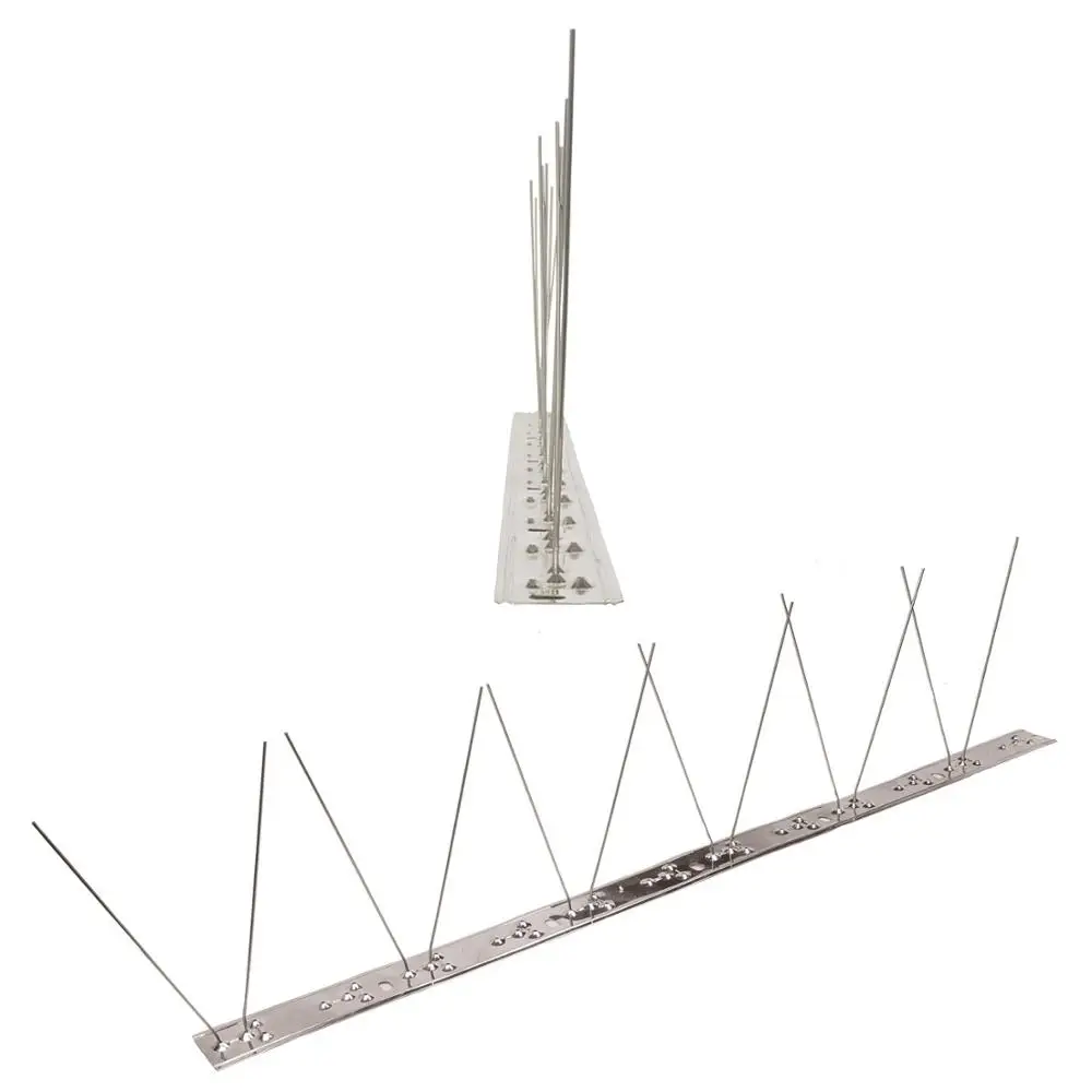 MH-01-SL 1 row pigeon spikes bird spike birds on stainless steel base - high quality solution for control |