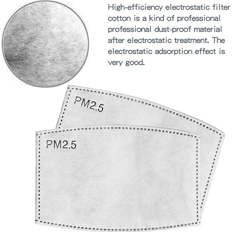 

1 Pack Unisex Head Neck Gaiter Face Scarf Mask Bandana Scarf with 50 Pcs Carbon Filters