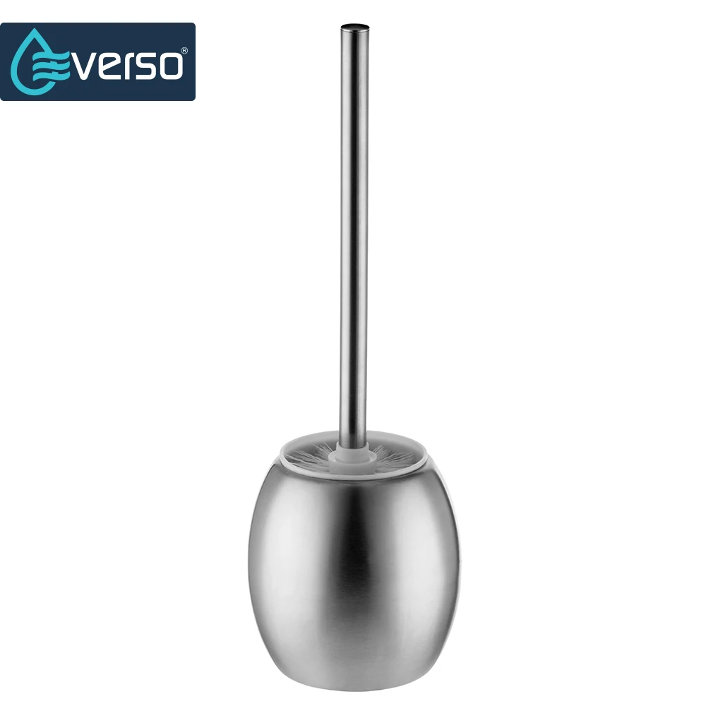 EVERSO 1 набор из нержавеющей стали держатели для туалетной щетки Bylon щетка для чистки туалета хромированная Туалетная щетка держатель