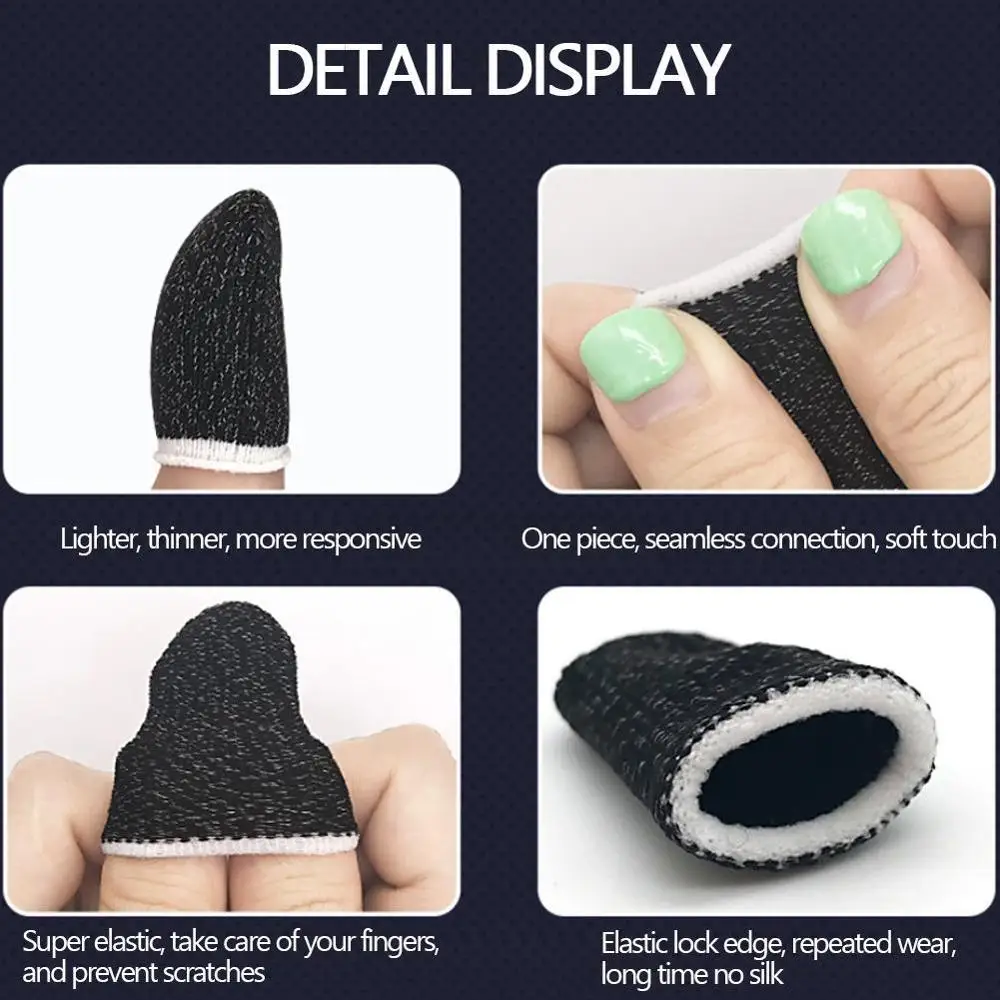 2 шт. набор для мобильного игрового контроллера рукав пальцев защита от пота