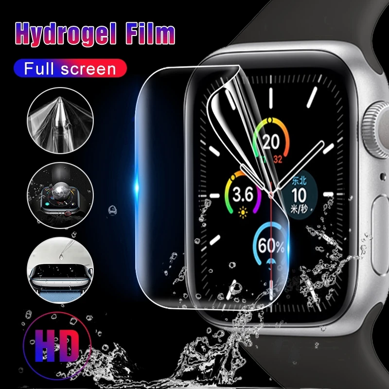 Защитная пленка для Apple Watch Series 6 SE 5 4 44 мм 40 Гидрогелевая Iwatch 3 42 38 мм|Защитные
