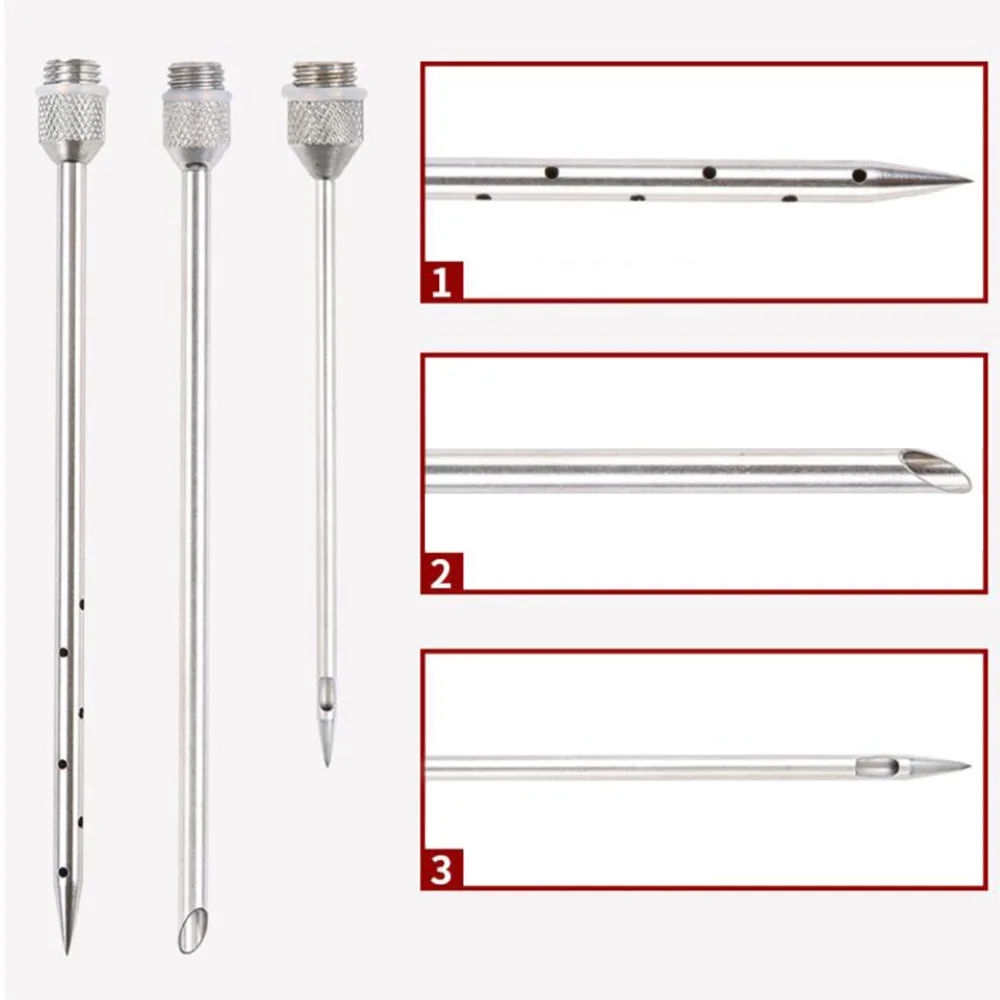 

1 Set BBQ Spice Syringe Multifunctional Meat Injector Meal Turkey Sauce Injector