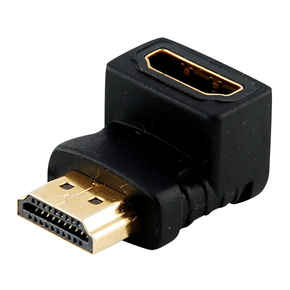 

Переходник HDMI (штекер-гнездо) под прямым углом, удлинитель на 90 градусов, 1080P HDTV, 19-контактный, стандартный размер