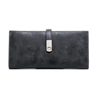 Хит, ультратонкий, милый, матовый, кожаный, Длинный кошелек для женщин, магнитный засов, для телефона, кошельки для дам, держатель для карт, свежий Кошелек для монет для девочек