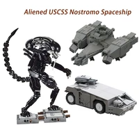 moc aliened blood robot war uscss nostromo spaceship movie model building blocks construction bricks educational toys children