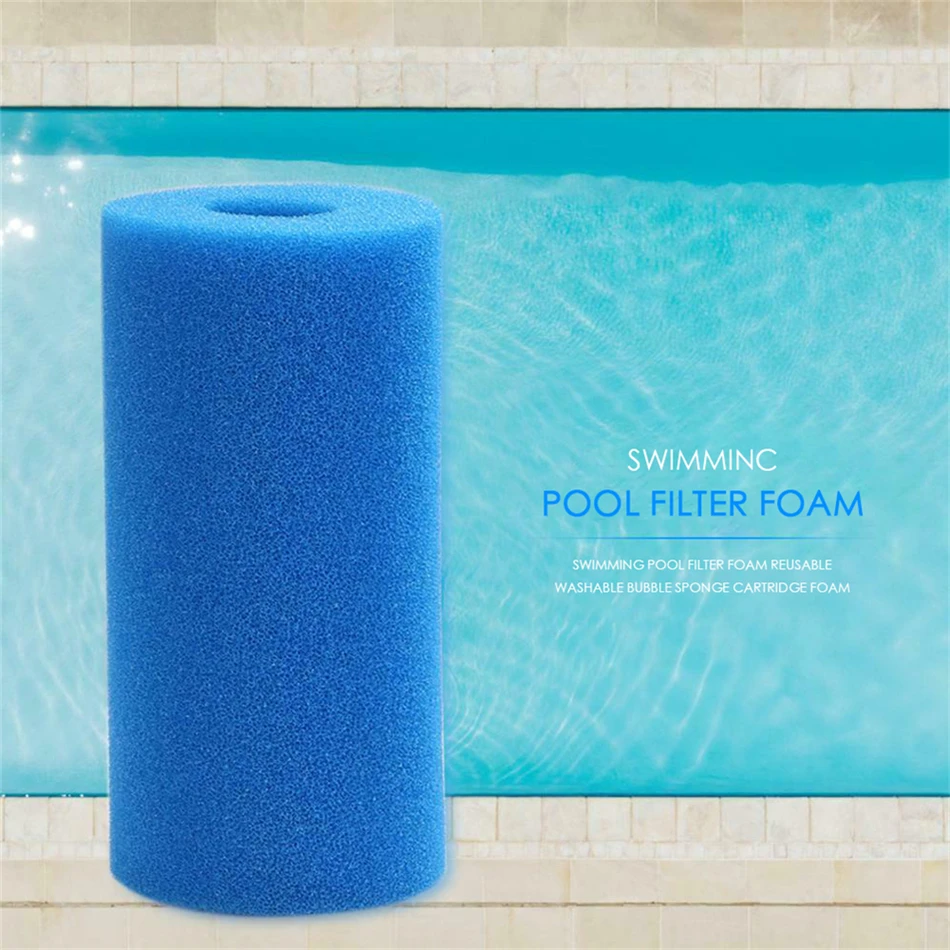 

Washable Reusable Swimming Pool Filter Foam Sponge Cartridge For Intex Type A
