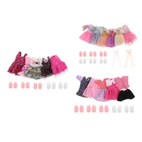 dollhouse modern outfits miniature 112 dolls clothing set with shoes
