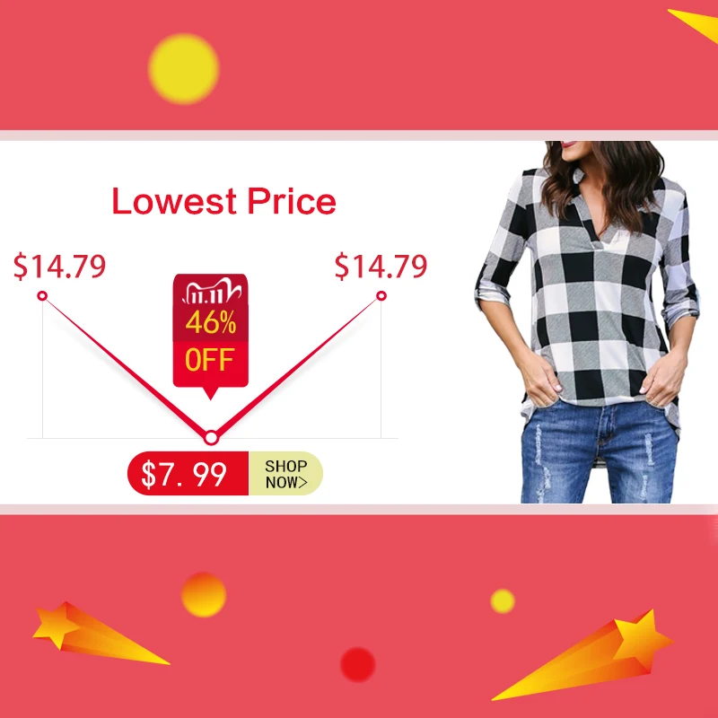

MisShow New Casual Red Plaid Women Blouses Red Black Check Boyfriend Style Shirts Loose Camisa Tops Autumn 5XL Plus Size