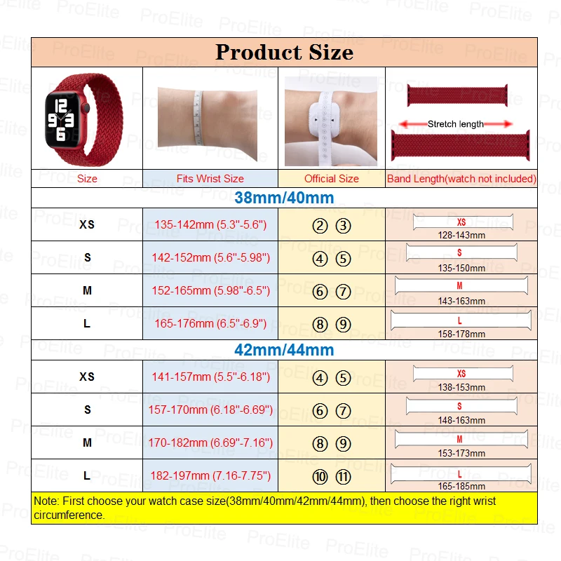

Braided Solo Loop Nylon fabric Strap For Apple Watch band 44mm 40mm 38mm 42mm Elastic Bracelet for iWatch Series 6 belt bands