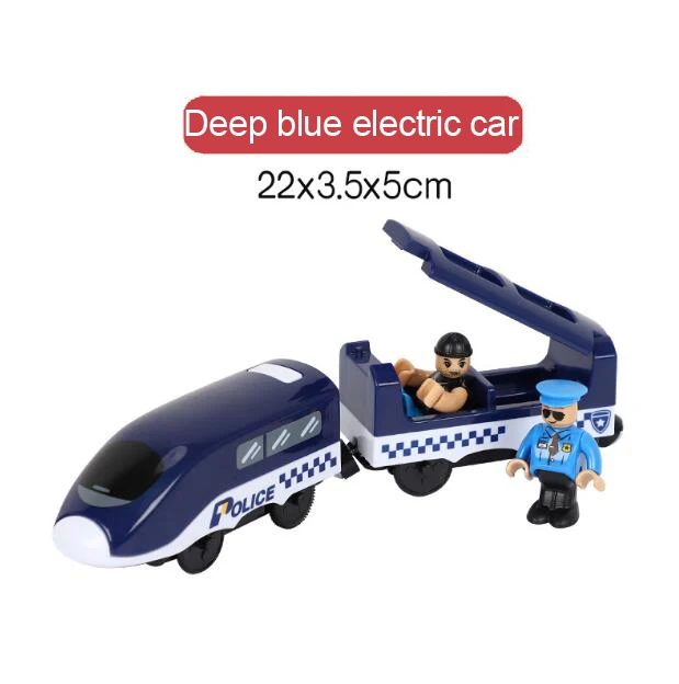RRC EMU Электрический вагонный состав деревянная трасса автомобиля Детский транспорт игрушки, совместимый с BRIO деревянная рейка BIRO трек - Цвет: Хаки