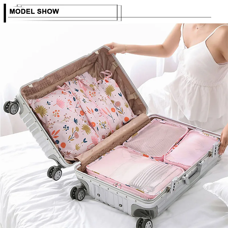 Упаковка Куб дорожная сумка система Прочный 6 штук набор большой емкости сумки