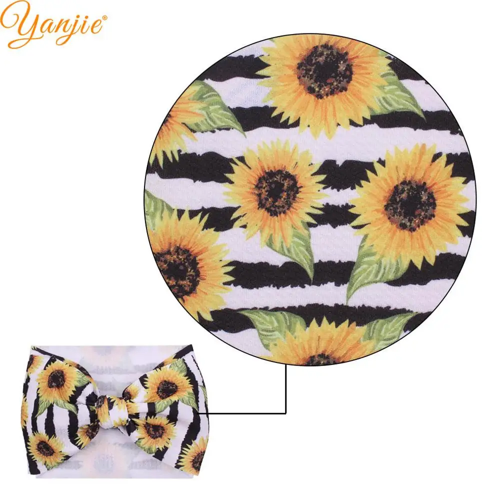 Повязка на голову с бантом для девочек тюрбан в клетку принтом сердца