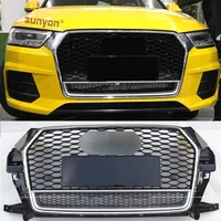 for audi q3 sq3 2016 2018 car racing grill front bumper mesh honeycomb grids for quattro style not fit real rsq3