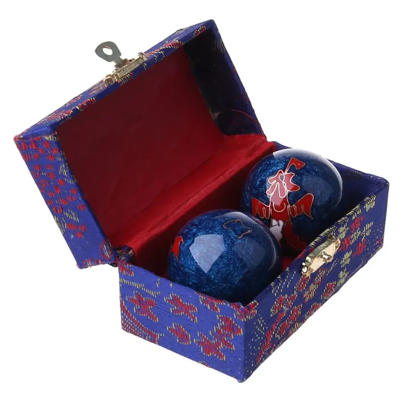 

High Quality One Pair Chinese Health Balls Baoding Enamel Ball Massage Balls For Hand Therapy