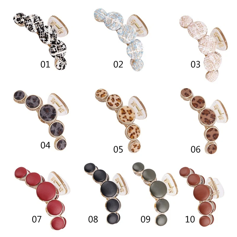 

1 PC New fashion Candy color pearl Resin Acrylic Hair Clip Crab Hair Claws For Women Girl Simple Hair Accessories