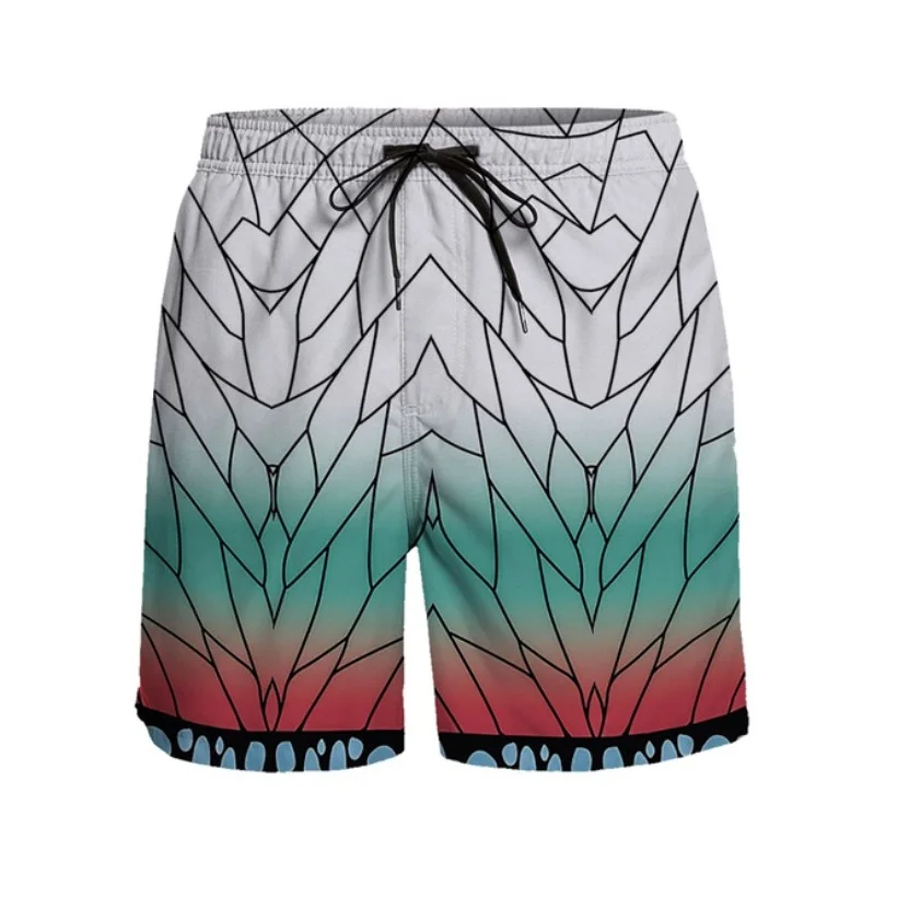 

Summer Casual Shorts Breathable And Quick-drying Beach Pants Running Sports Gradient Splicing Mens Shorts Beachwear -40