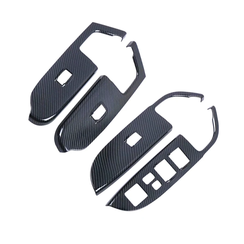 

4Pcs/Set ABS Car Door Window Lift Switch Cover Trim Left Hand for Mitsubishi ASX / Outlander Sport 2020 Car Styling