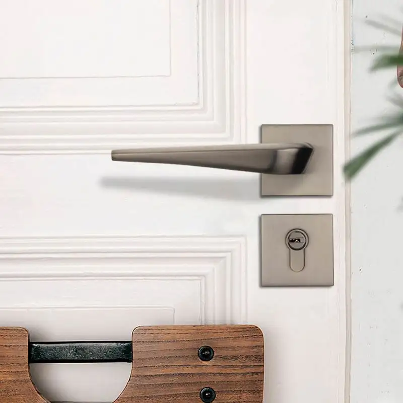 Цинковый сплав замок для межкомнатной двери современный минималистичный