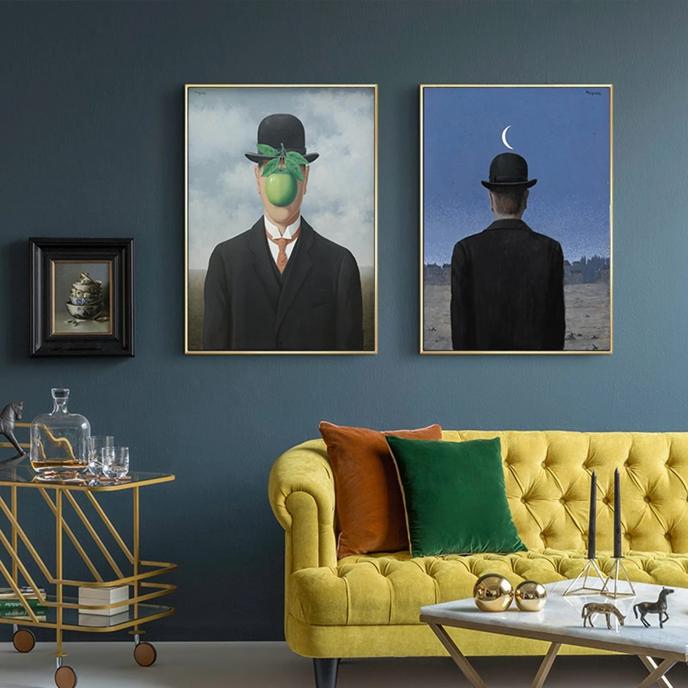 Забавная Реалистичная абстрактная живопись настенные принты винтажная картина