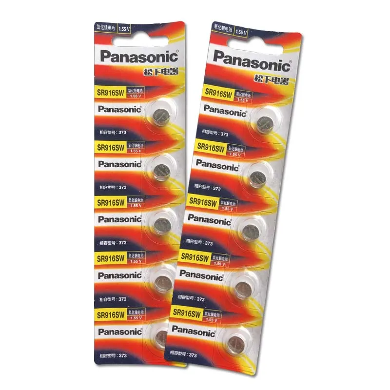 Оригинальный аккумулятор Panasonic 9 5*1 6 мм 2 шт. 1 55 в SR916SW с оксидом серебра 373 D373 SR68 V373