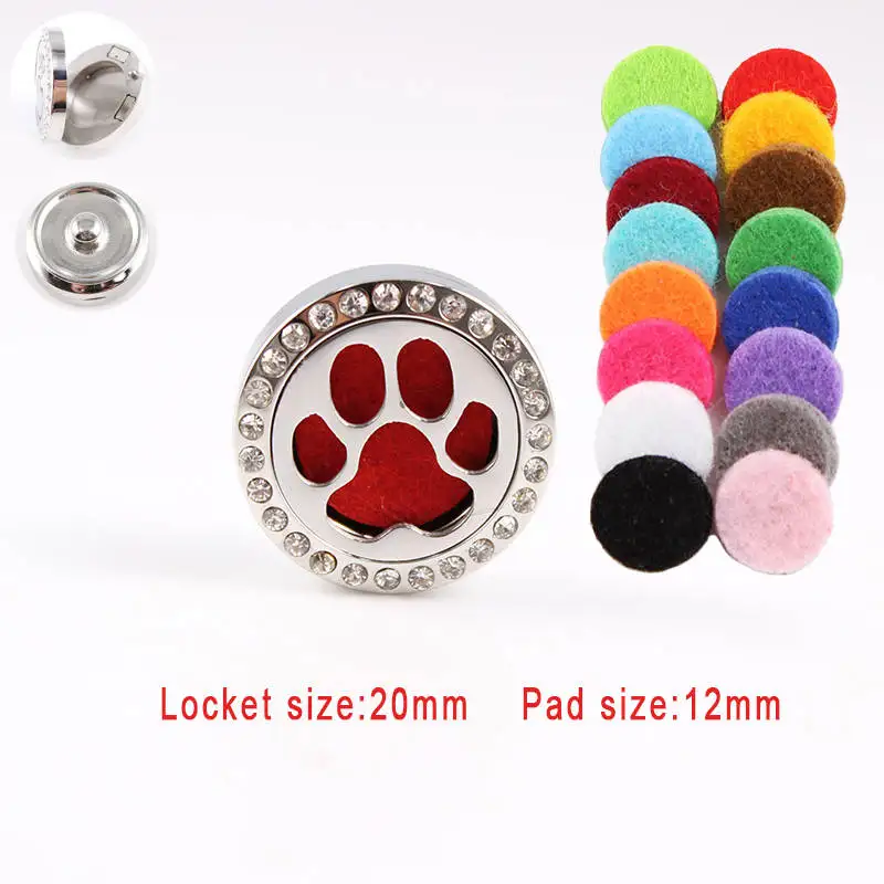 New Arrival Mouse Head 20mm Stainless Steel Aromatherapy Perfume Locket 18mm Snap Button Aroma Diffuser Dropshipping | Украшения и