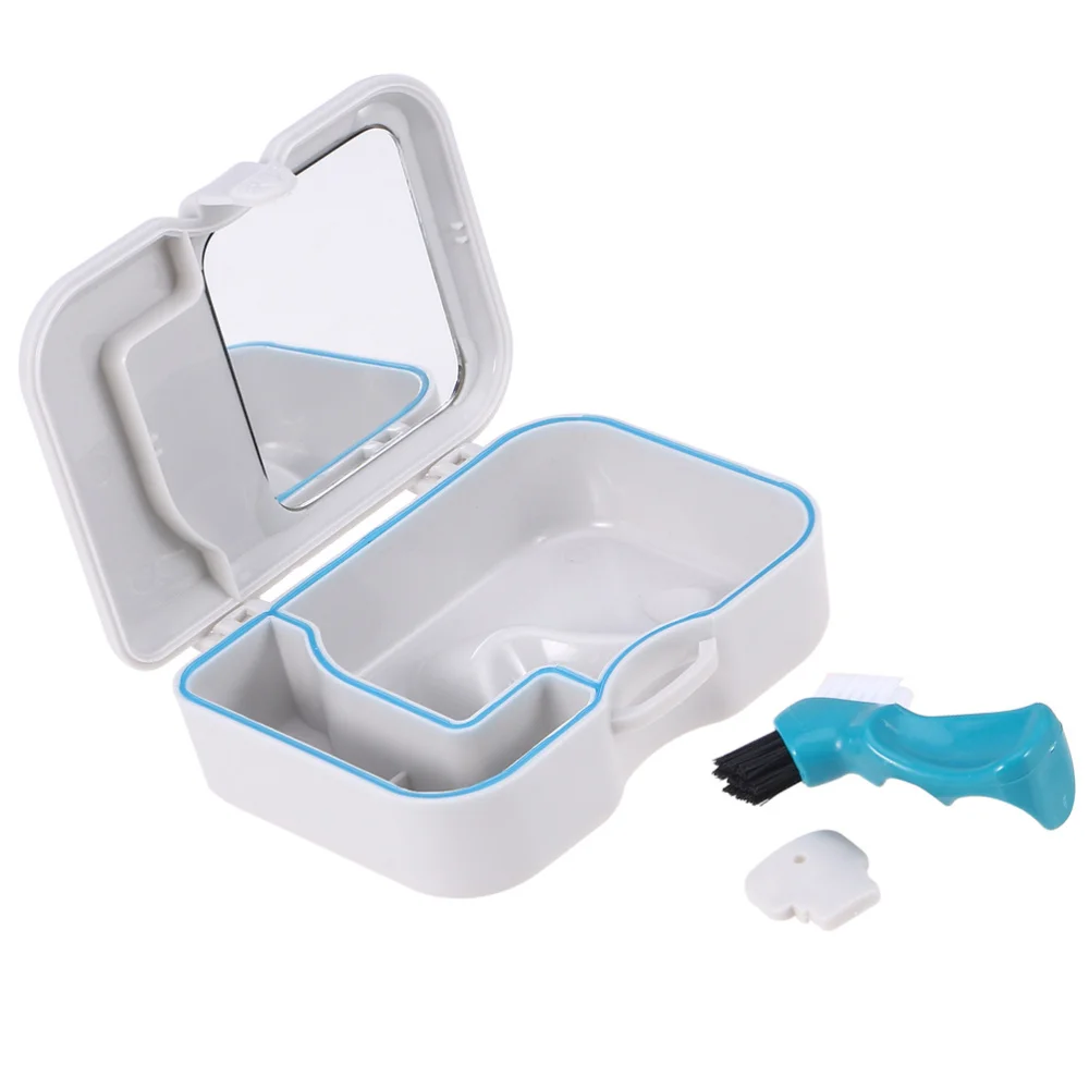 

2pcs Safe Artificial Tooth Storage Container Small Denture Box Storage Case