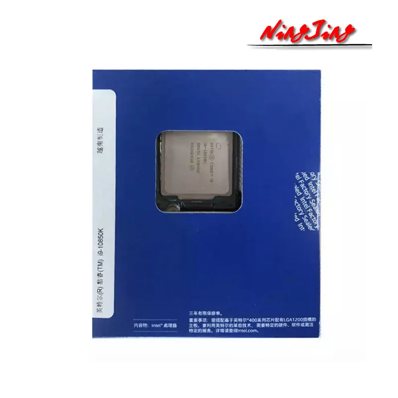 Процессор Intel Core i9-10850K i9 10850K 3 6 ГГц десять ядер 20 потоков L3 = 20M 125 Вт LGA 1200