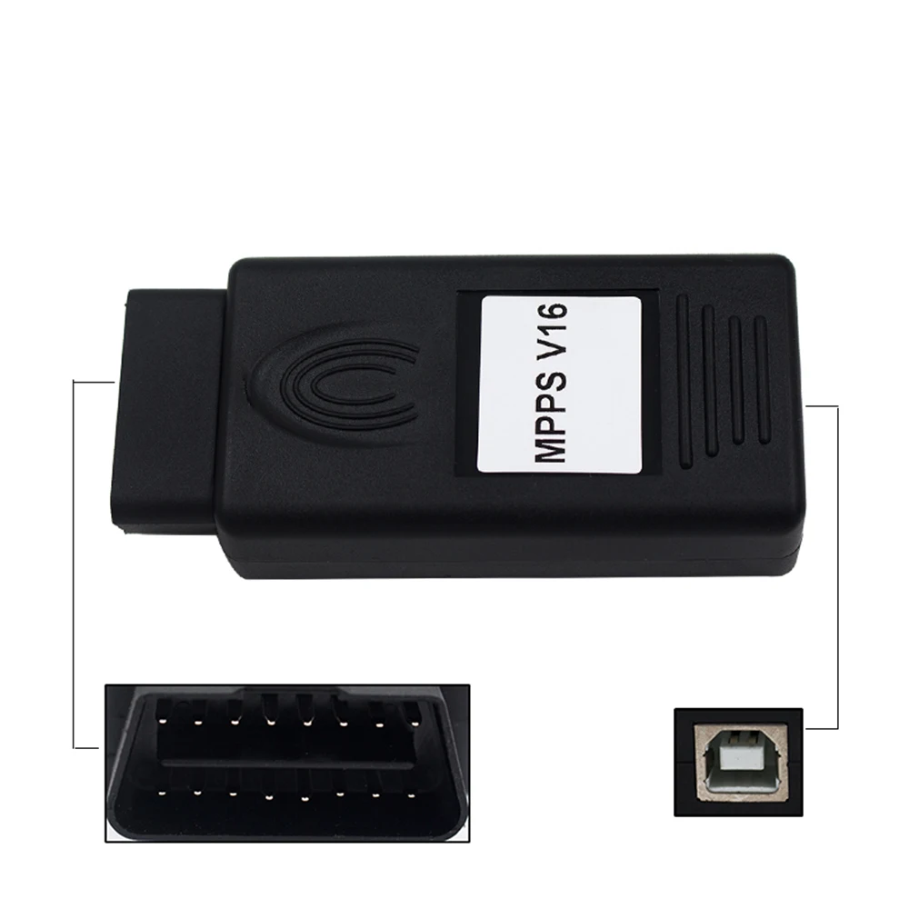 KKMOON OBD2 Диагностический MPPS V16 ECU чип Тюнинг инструмент obd2 разъем автомобильный диагностический кабель автомобильный Стайлинг OBDII USB кабель