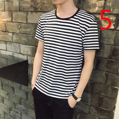 

2019 summer new compassionate Korean version of cotton slim stripes