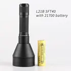 Фонарик Convoy L21B SFT40 21700, легкий, большой радиус действия, с батареей 21700