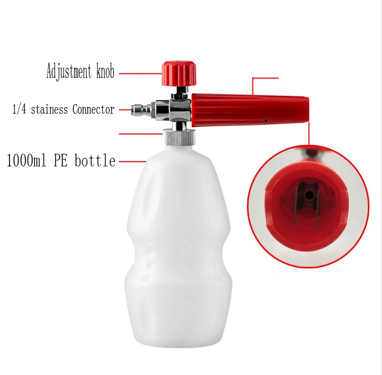 Пенная насадка для автомойки пенораспылитель шлангов моек высокого давления |